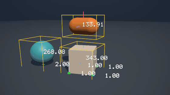 Contact points, normals and broad-phase bounds